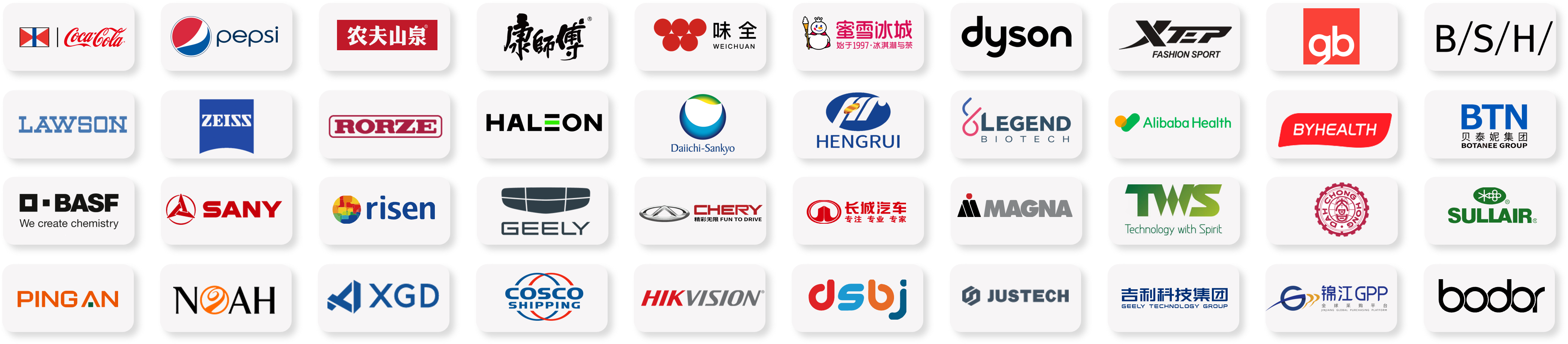 EVOX customer wall