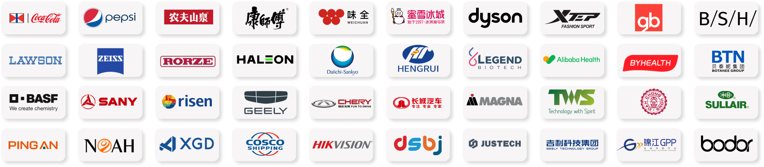 EVOX customer logos